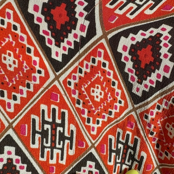 NWT Talitha Collection Almasi-Print Short Kimono Dress 100% Silk XL - Picture 13 of 16